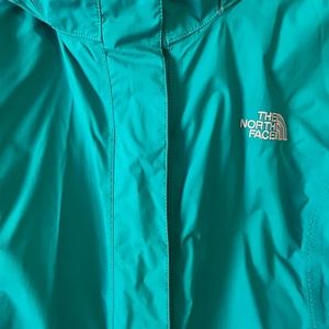 North Face Teal Windbreaker Jacket